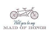 Front View Thumbnail - Quartz & Cornflower Will You Be My Maid of Honor - Bike
