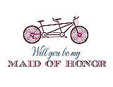 Front View Thumbnail - Tutti Frutti & Cornflower Will You Be My Maid of Honor - Bike