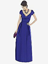 Front View Thumbnail - Electric Blue Alfred Sung Bridesmaid Dress D503