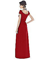 Rear View Thumbnail - Garnet Alfred Sung Bridesmaid Dress D503