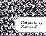 Front View Thumbnail - Majestic & Ebony Will You Be My Bridesmaid Card - Petal