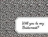 Front View Thumbnail - Brownie & Ebony Will You Be My Bridesmaid Card - Petal