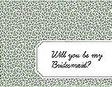 Front View Thumbnail - Mermaid & Ebony Will You Be My Bridesmaid Card - Petal