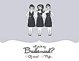 Front View Thumbnail - Dove & Ebony Will You Be My Bridesmaid Card - Girls Checkbox