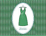 Front View Thumbnail - Juniper & Pantone Turquoise Will You Be My Bridesmaid Card - Dress