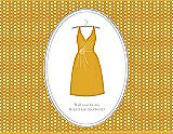 Front View Thumbnail - Mango & Oyster Will You Be My Maid of Honor Card - Dress