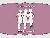 Front View Thumbnail - Starlight & Rosebud Will You Be My Bridesmaid Card - Girls