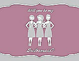 Front View Thumbnail - Sterling & Rosebud Will You Be My Bridesmaid Card - Girls