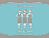 Front View Thumbnail - Cathedral & Spa Will You Be My Maid of Honor Card - Girls