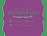 Front View Thumbnail - Orchid & Juniper Will You Be My Bridesmaid Card - Checkbox