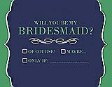 Front View Thumbnail - Blueberry & Juniper Will You Be My Bridesmaid Card - Checkbox