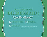 Front View Thumbnail - Capri & Juniper Will You Be My Bridesmaid Card - Checkbox