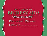 Front View Thumbnail - Flame & Juniper Will You Be My Bridesmaid Card - Checkbox