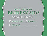 Front View Thumbnail - Frost & Juniper Will You Be My Bridesmaid Card - Checkbox