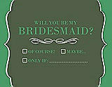 Front View Thumbnail - Moss & Juniper Will You Be My Bridesmaid Card - Checkbox