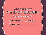 Front View Thumbnail - Ginger & Italian Plum Will You Be My Maid of Honor Card - Checkbox