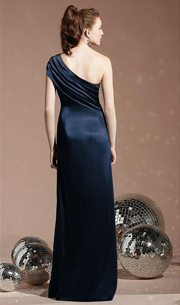 Back View - Midnight Navy Social Bridesmaids Style 8118