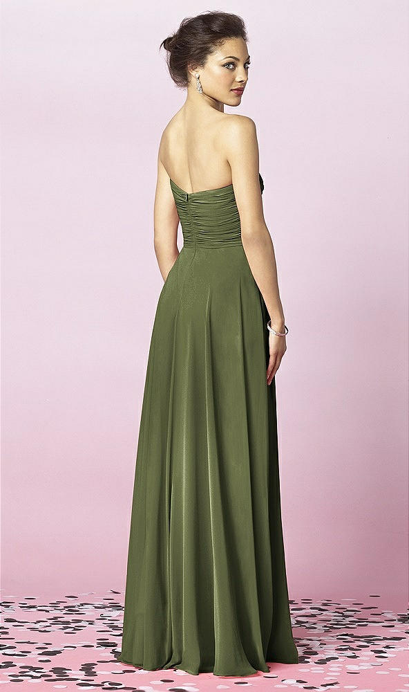 Back View - Olive Green After Six Bridesmaids Style 6639