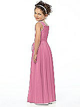 Rear View Thumbnail - Orchid Pink Flower Girl Style FL4033