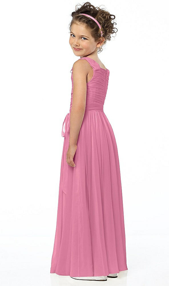 Back View - Orchid Pink Flower Girl Style FL4033