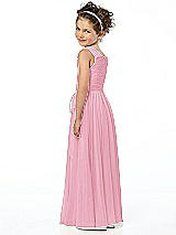 Rear View Thumbnail - Peony Pink Flower Girl Style FL4033