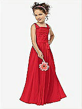 Front View Thumbnail - Parisian Red Flower Girl Style FL4033