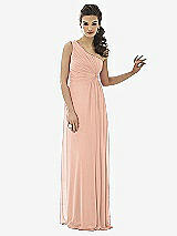 Front View Thumbnail - Pale Peach After Six Bridesmaid Dress 6651