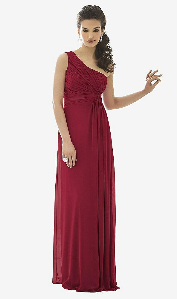 Front View - Burgundy After Six Bridesmaid Dress 6651