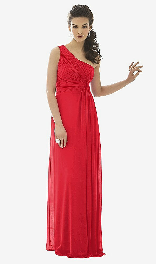 Front View - Parisian Red After Six Bridesmaid Dress 6651
