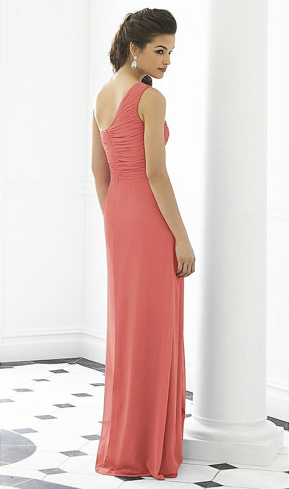 Back View - Coral Pink After Six Bridesmaid Dress 6651