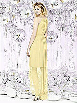Rear View Thumbnail - Pale Yellow Social Bridesmaids Style 8125