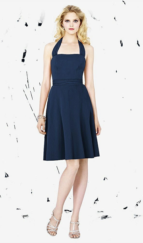 Front View - Midnight Navy Social Bridesmaids Style 8126