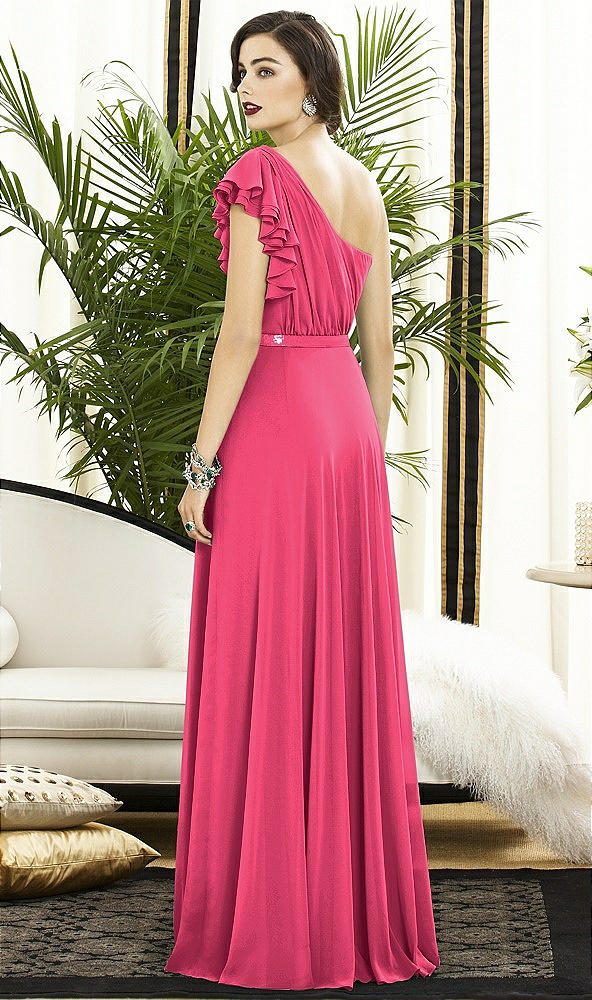 Back View - Pantone Honeysuckle Dessy Collection Style 2885