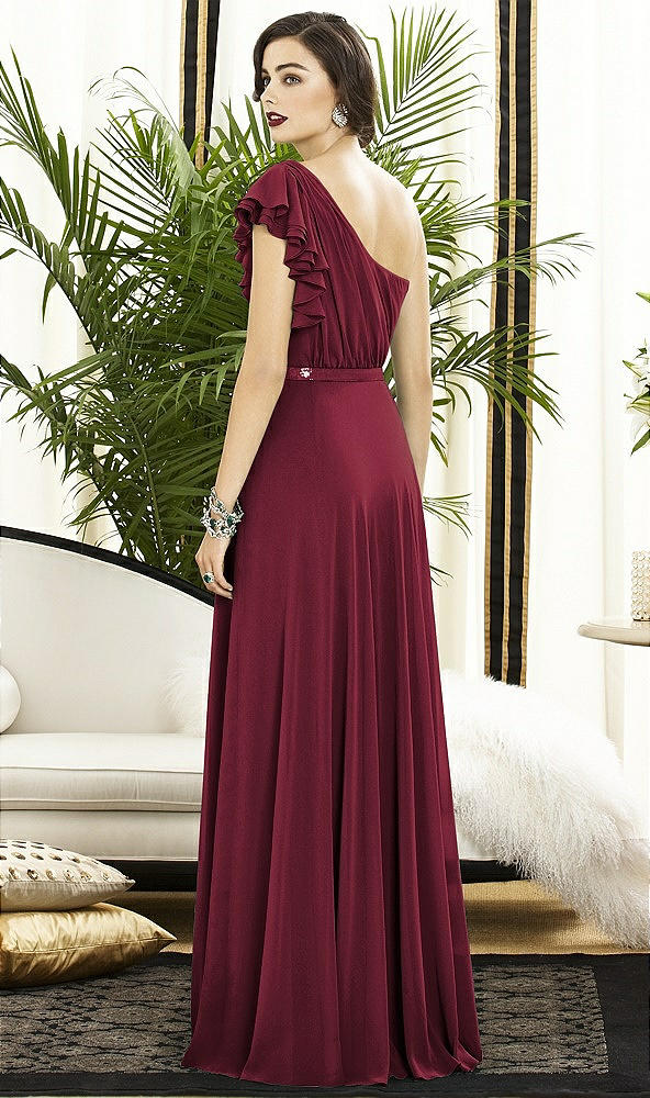Back View - Burgundy Gold Dessy Collection Style 2885