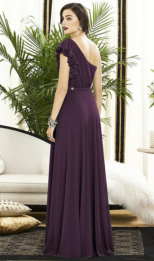 Back View - Aubergine Silver Dessy Collection Style 2885