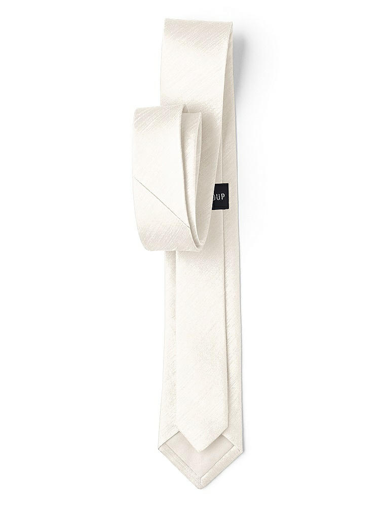 Back View - Ivory Dupioni Narrow Ties by After Six