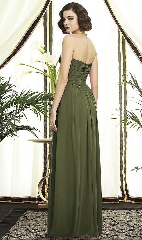 Back View - Olive Green Dessy Collection Style 2896