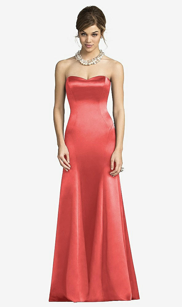 Front View - Perfect Coral After Six Bridesmaids Style 6673