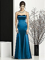 Front View Thumbnail - Ocean Blue After Six Bridesmaids Style 6673