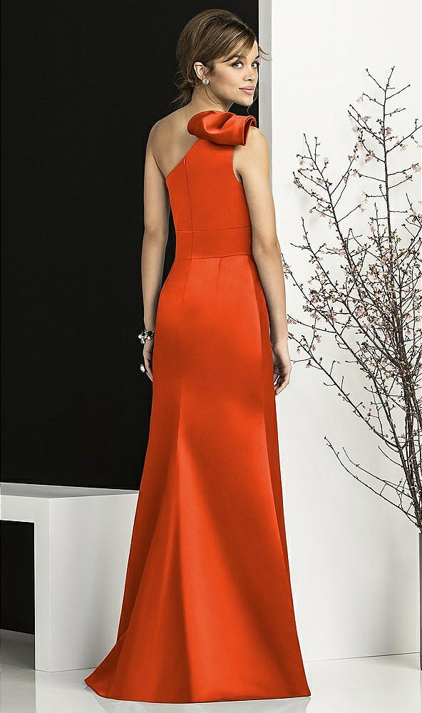 Back View - Tangerine Tango After Six Bridesmaids Style 6674