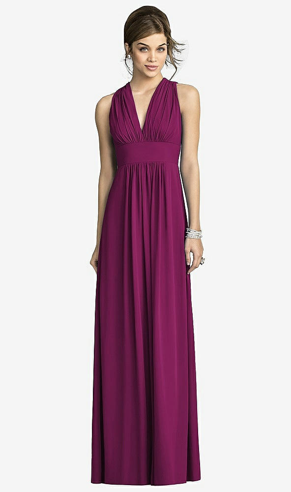 Front View - Merlot After Six Bridesmaids Style 6680