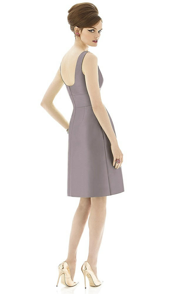 Back View - Cashmere Gray Alfred Sung Bridesmaid Dress D654