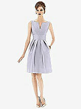 Front View Thumbnail - Silver Dove Alfred Sung Bridesmaid Dress D654