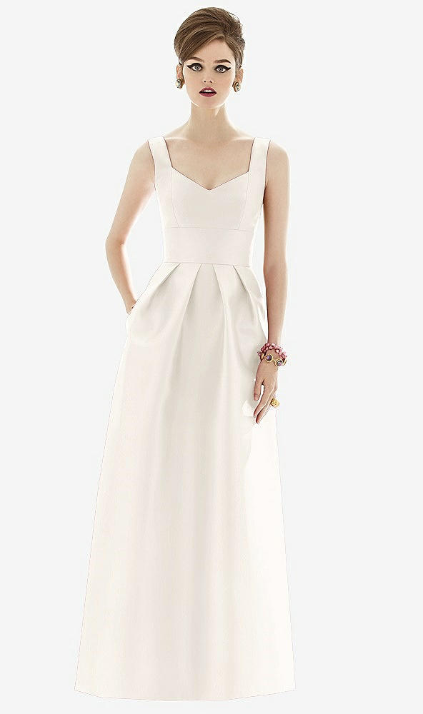 Front View - Ivory Alfred Sung Bridesmaid Dress D659