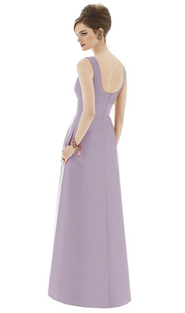 Back View - Lilac Haze Alfred Sung Bridesmaid Dress D659