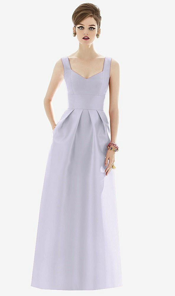 Front View - Silver Dove Alfred Sung Bridesmaid Dress D659