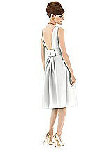 Rear View Thumbnail - White Alfred Sung Open Back Cocktail Dress D660