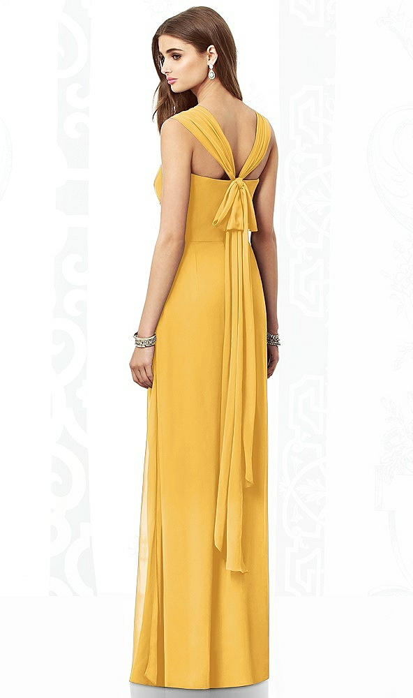 Back View - NYC Yellow After Six Bridesmaid Dress 6693
