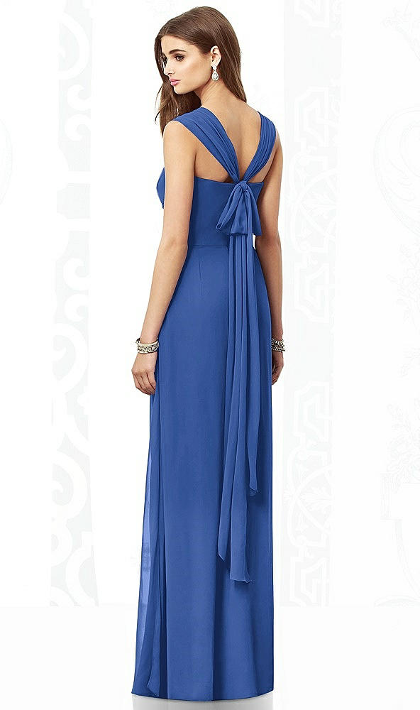 Back View - Classic Blue After Six Bridesmaid Dress 6693