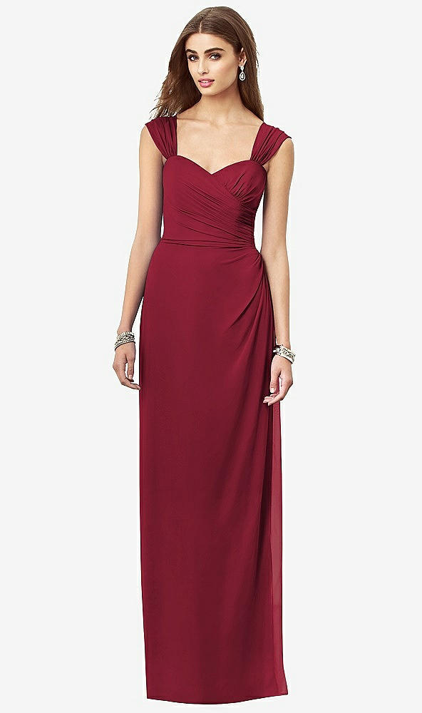 Front View - Burgundy After Six Bridesmaid Dress 6693
